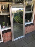 Enorm zware, hoge zilveren barok spiegel (facet geslepen), Ophalen, Zo goed als nieuw, 75 tot 100 cm, 150 tot 200 cm