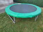 Trampoline 244 cm. met rand, zonder net, Ophalen, Gebruikt