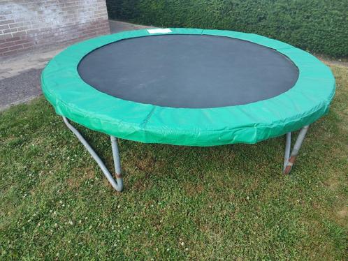 Trampoline 244 cm. met rand, zonder net, Kinderen en Baby's, Speelgoed | Buiten | Trampolines, Gebruikt, Ophalen