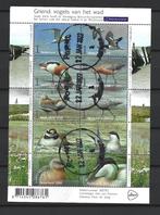 Gestempeld vel Nederland  3401 t/m 3410  Grens vogels - wad, Ophalen of Verzenden, Na 1940, Gestempeld