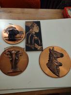 Afrikaans koper kunst/ kitsch. 1970's Rhodesia/ Zimbabwe, Ophalen of Verzenden, Koper