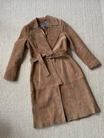 Mart Visser suede jas trenchcoat camel maat 38 M 40 L, Maat 38/40 (M), Bruin, Mart Visser, Ophalen of Verzenden
