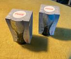 Speciale Coca Cola glazen 2x, Ophalen, Zo goed als nieuw, Frisdrankglas