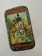 Zeldzaam antiek Heerenbaai-Tabak blikje, Groeneveldt Sneek, Verzamelen, Blikken, Ophalen of Verzenden, Gebruikt, Overige, Overige merken