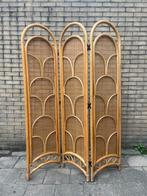 Vintage rotan webbing kamerscherm, Huis en Inrichting, Woonaccessoires | Kamerschermen, Ophalen, Gebruikt