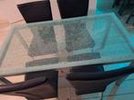 gebroken glas look, Huis en Inrichting, Tafels | Salontafels, Ophalen, Gebruikt, 50 tot 100 cm, Glas