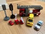 Auto Speelset Brandweer, Politie & Ambulance, Kinderen en Baby's, Speelgoed | Speelgoedvoertuigen, Ophalen, Zo goed als nieuw