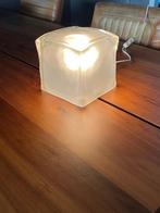 IKEA Vintage Iviken "Ice Cube" tafellamp 2003., Huis en Inrichting, Lampen | Tafellampen, Ophalen, Zo goed als nieuw, Glas, Minder dan 50 cm