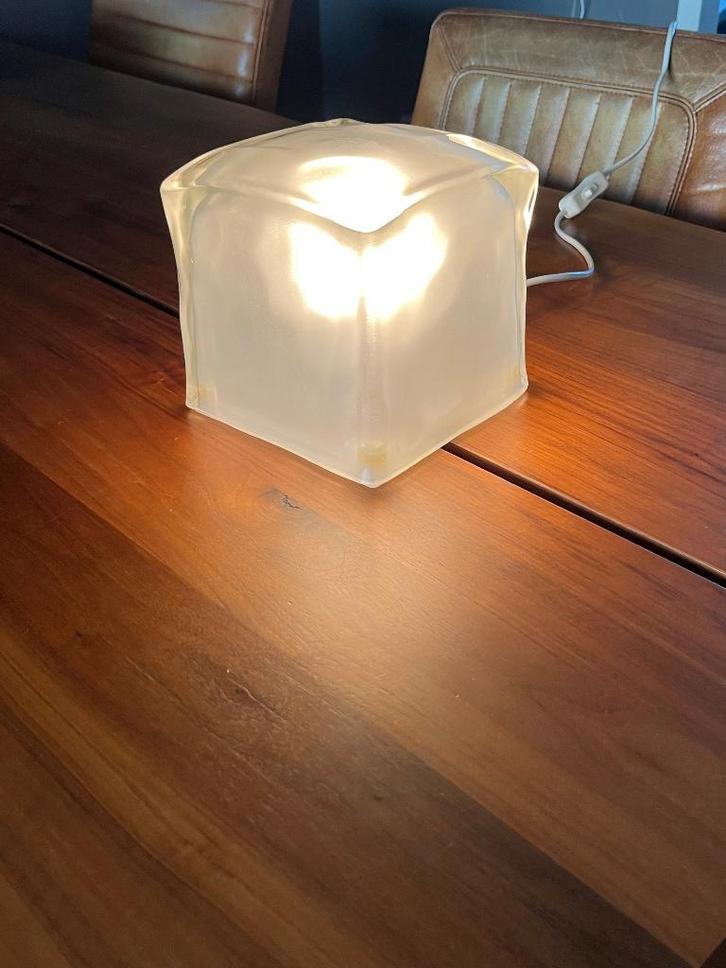 IKEA Vintage Iviken "Ice Cube" tafellamp 2003., Huis en Inrichting, Lampen | Tafellampen, Zo goed als nieuw, Minder dan 50 cm