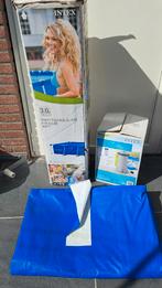 Compleet Intex zwembad (incl pomp, chloor etc), Tuin en Terras, Zwembaden, Ophalen, Gebruikt, Rond, Opzetzwembad
