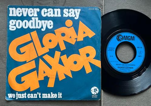 Gloria Gaynor - Never can say goodbye 7” FR 70’s, Cd's en Dvd's, Vinyl Singles, Gebruikt, R&B en Soul, Ophalen of Verzenden