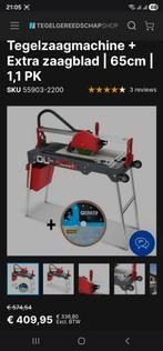Tegelsnijmachine 65cm + Extra Zaagblad, Doe-het-zelf en Verbouw, Gereedschap | Zaagmachines, Ophalen, 70 mm of meer, Overige typen