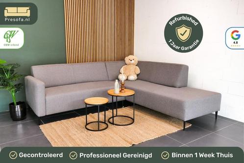 Hoekbank Grijs Goossens Keywest [Refurbished], Huis en Inrichting, Banken | Bankstellen, Zo goed als nieuw, Hoekbank, Vierpersoons of meer