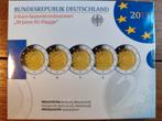 Duitsland 5 x 2 euro Proof 2015 ADGFJ PP VLAG, Ophalen of Verzenden, Duitsland, 2 euro, Setje