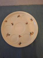 Societe Ceramique - mooi gebloemd onderbord voor eierdopjes, Ophalen of Verzenden