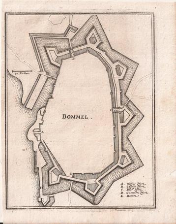Zaltbommel Bommel Vestingkaart Merian 1659 beschikbaar voor biedingen
