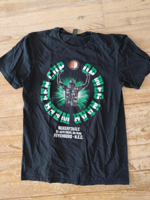Feyenoord Bekerfinale 2024 T-shirt, Kleding | Heren, T-shirts, Gedragen, Zwart, Ophalen of Verzenden