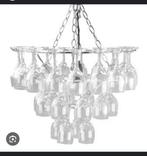 Lamp met wijnglazen - Echt glas! Merk Leitmotiv, Huis en Inrichting, Ophalen, Gebruikt, Glas, 50 tot 75 cm