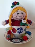 Leuke gehaakte figuurtjes op Kop /schotel of potje, Hobby en Vrije tijd, Breien en Haken, Ophalen of Verzenden, Nieuw, Haken, Overige typen