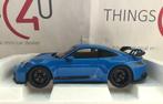 Norev 1:18 Porsche 911 (992 II) GT3 2021 blauw nieuw, Hobby en Vrije tijd, Modelauto's | 1:18, Ophalen of Verzenden, Nieuw, Auto