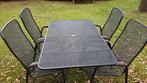 Tuinset Kettler; tafel + 4 stoelen, Tuin en Terras, Tuinsets en Loungesets, Ophalen, Gebruikt, Tuinset, Eettafel