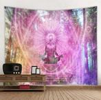 Roze Boeddha Wandkleed / 3D Wand Kleed Buddha Meditatie, Verzenden, 50 tot 100 cm, Rechthoekig, Nieuw