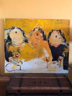 Schilderij / Gerdine Duijsens -Kroezen / dikke dames, Antiek en Kunst, Ophalen