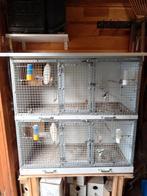 Aluminium volière dubbel, Dieren en Toebehoren, Ophalen, Zo goed als nieuw, Aluminium, Volière