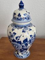 Delfts Blauw Vaas met Deksel - Handgeschilderd, Ophalen