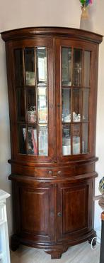 Antieke hoekkast, Ophalen, 25 tot 50 cm, Glas, 150 tot 200 cm