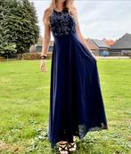 Eva & Lola Blauwe Avondjurk - Maat S, -, Blauw, -, Ophalen of Verzenden