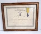 Eremedaille Medaille Militaire met certificaat 1889 1938, Verzenden, Overige soorten, Overige gebieden, Lintje, Medaille of Wings