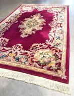 Handgeknoopt Chinees tapijt Aubusson vloerkleed wol vintage, Huis en Inrichting, Stoffering | Tapijten en Kleden, 200 cm of meer