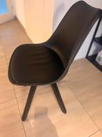 6 zwarte eetkamerstoelen – zeer goede staat, Huis en Inrichting, Stoelen, Kunststof, Gebruikt, Zwart, Ophalen of Verzenden