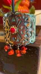 Bibi armband met koraal, Ophalen of Verzenden, Zo goed als nieuw, Rood, Overige materialen