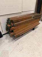 Hardhouten Piketpaaltjes 4x4x80cm, Doe-het-zelf en Verbouw, Hout en Planken, 25 tot 50 mm, Nieuw, Balk, Ophalen