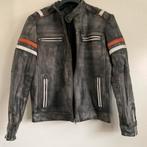 LEREN HERENHACK JAS MET RITS ANTRACIET MT M NUBECK z.g.a.n., Ophalen of Verzenden, Zo goed als nieuw, Maat 48/50 (M), Grijs