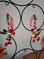 Disney kerst ornamenten setje mickey en minnie, Verzamelen, Disney, Ophalen, Mickey Mouse, Zo goed als nieuw, Beeldje of Figuurtje