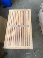 Nieuwe Indonesische  Teakhouten tafelbladen 150cm x 75 cm, Tuin en Terras, Ophalen, Zo goed als nieuw, Rechthoekig, Teakhout
