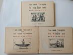 3 Originele delen uit 1912/13 Van Oude Voyagien de Wereld Om, 20e eeuw of later, Gelezen, Dr. M.G. de Boer., Ophalen of Verzenden