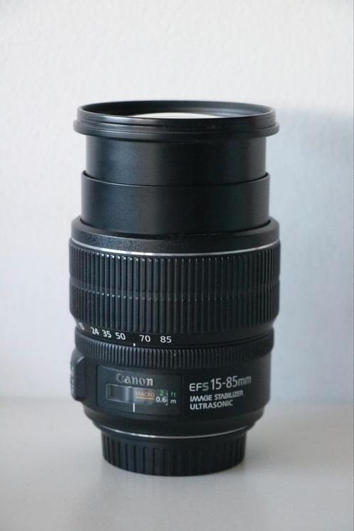 Canon EF-S 15-85mm f/3.5-5.6 IS USM, Audio, Tv en Foto, Fotografie | Lenzen en Objectieven, Zo goed als nieuw, Standaardlens, Zoom