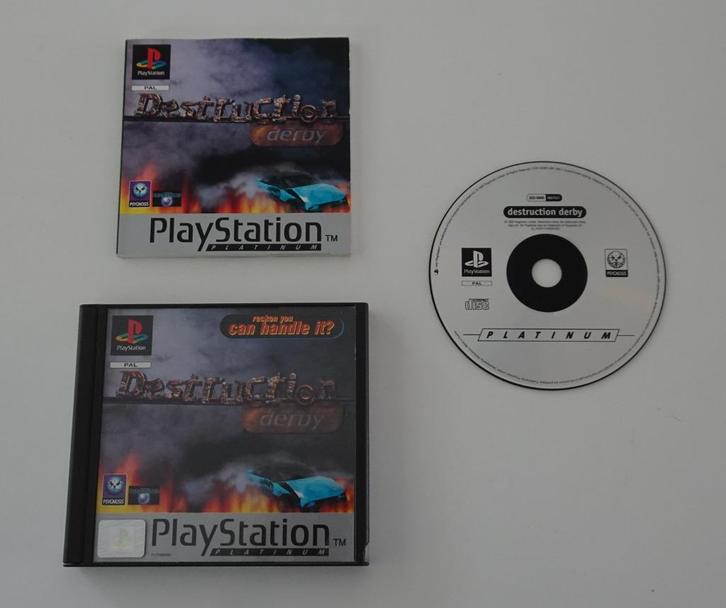 Destruction Derby compleet voor Sony PlayStation, Spelcomputers en Games, Games | Sony PlayStation 1, Zo goed als nieuw, Ophalen