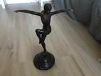 Art Deco Bronzen Danseres Beeld, Antiek en Kunst, Kunst | Beelden en Houtsnijwerken, Ophalen of Verzenden