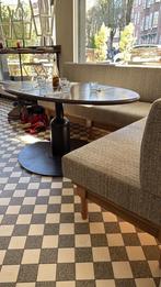 Ovale eettafel, Huis en Inrichting, Tafels | Eettafels, Ophalen, Gebruikt, 100 tot 150 cm, Vijf personen of meer
