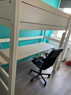 Lifetime hoogslaper bed met bureau en stoel, Huis en Inrichting, Ophalen, Eenpersoons, Zo goed als nieuw, 90 cm