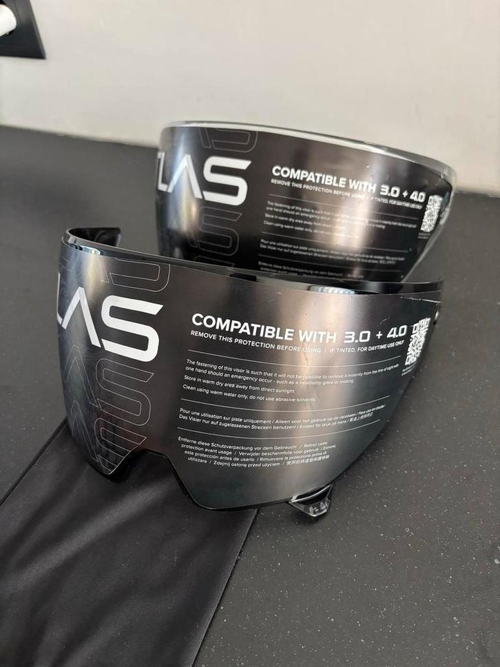 2x Ruroc Vizier - Atlas 3.0 & 4.0, Motoren, Kleding | Motorhelmen, Integraalhelm, L, Overige merken, Ophalen of Verzenden