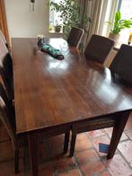 Eetkamer tafel, Huis en Inrichting, Tafels | Eettafels, Ophalen, Gebruikt, Teakhout, 200 cm of meer