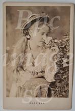 Kabinetfoto Amerikaanse tienermeisje 1870's, Verzamelen, Foto's en Prenten, Gebruikt, Verzenden, Foto, Buitenland