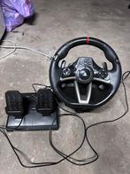 Game stuur + pedalen (Hori), Spelcomputers en Games, Games | Pc, Ophalen, 1 speler, Racen en Vliegen, Zo goed als nieuw