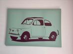 Canvas Fiat, Huis en Inrichting, Woonaccessoires | Schilderijen, Tekeningen en Foto's, Ophalen, Overige typen, Zo goed als nieuw